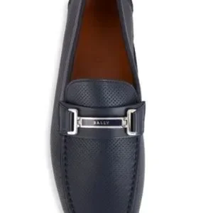 Bally | Shoes | Bally Druilo Perforated Leather Loafers  display picture 1